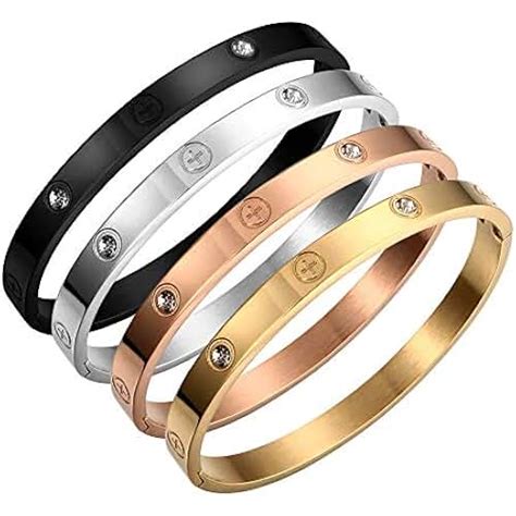 silver cartier bracelet amazon.